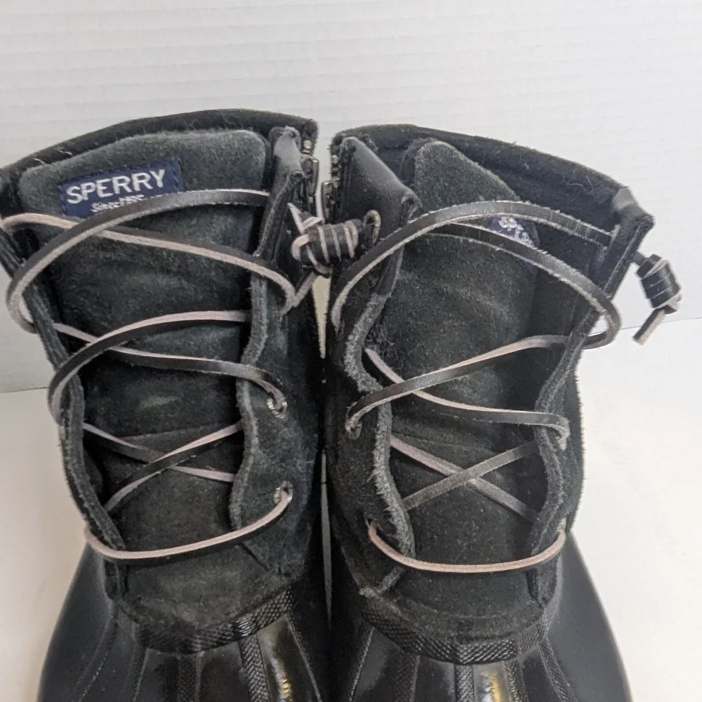 Sperry Women's Black Duck Boots